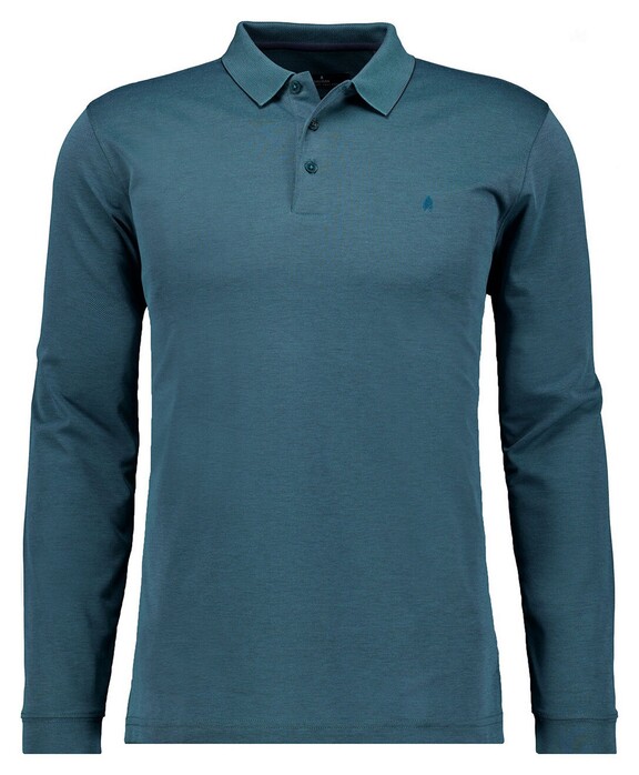 Ragman Soft Knit Modern Fit Easy Care Polo Donker Groen
