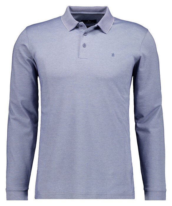 Ragman Soft Knit Modern Fit Easy Care Polo Duivenblauw