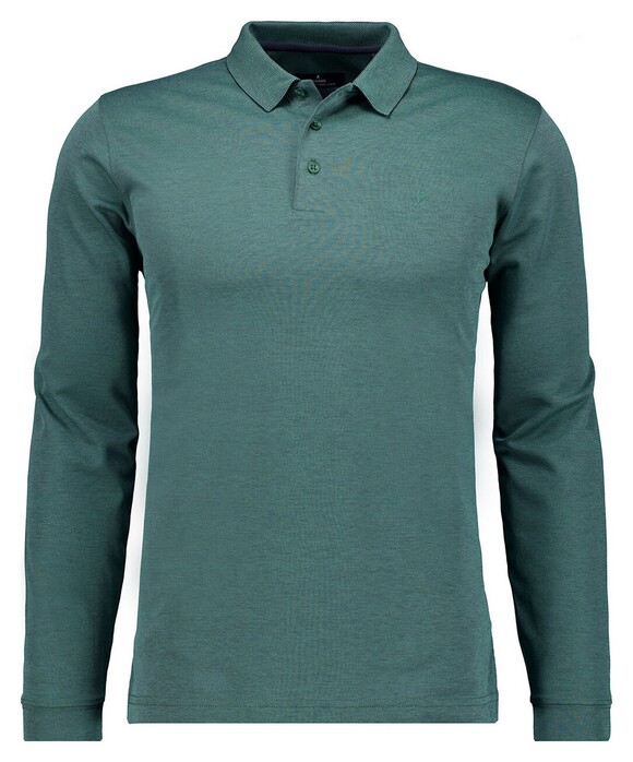 Ragman Soft Knit Modern Fit Easy Care Polo Mosgroen