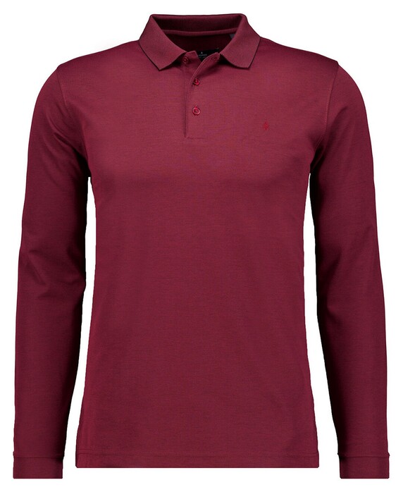 Ragman Soft Knit Modern Fit Easy Care Polo Rood