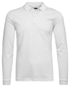 Ragman Soft Knit Modern Fit Easy Care Polo Wit