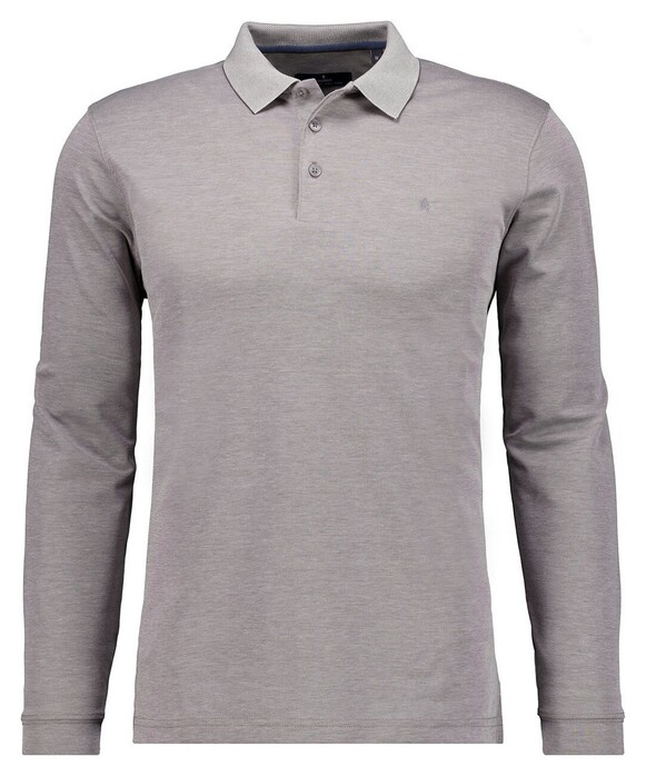 Ragman Soft Knit Modern Fit Easy Care Polo Zilvergrijs