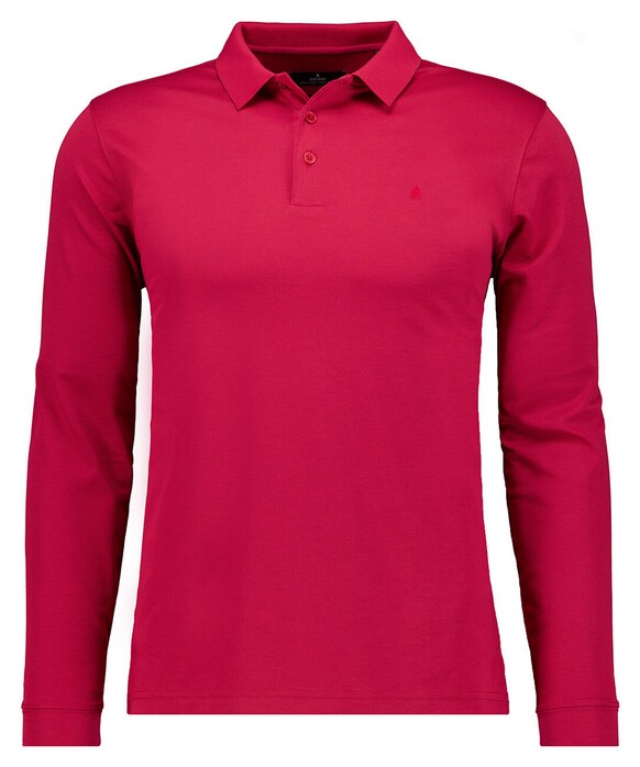 Ragman Soft Knit Modern Fit Easy Care Poloshirt Strawberry