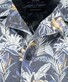 Ragman Soft Knit Multi Leaves Floral Pattern Overhemd Blauw-Multi