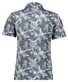 Ragman Soft Knit Multi Leaves Floral Pattern Overhemd Blauw-Multi