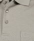Ragman Soft Knit Subtle Jacquard Pattern Polo Beige