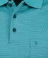 Ragman Soft Knit Subtle Jacquard Pattern Polo Emerald