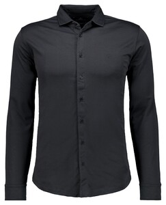 Ragman Soft Knit Uni Color Easy Care Overhemd Zwart