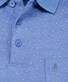 Ragman Softknit Allover Dot Pattern Polo Aqua