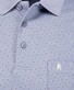 Ragman Softknit Allover Dot Pattern Polo Duivenblauw