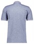 Ragman Softknit Allover Dot Pattern Polo Duivenblauw