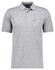Ragman Softknit Allover Dot Pattern Polo Zilvergrijs