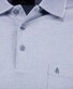 Ragman Softknit Easy Care Mini Jacquard Design Polo Duivenblauw