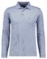 Ragman Softknit Easy Care Mini Jacquard Design Polo Duivenblauw
