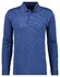 Ragman Softknit Easy Care Mini Jacquard Design Polo Royal Blue