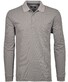 Ragman Softknit Easy Care Mini Jacquard Design Polo Silver