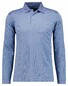 Ragman Softknit Easy Care Mini Jacquard Design Poloshirt Blue
