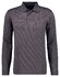 Ragman Softknit Easy Care Mini Jacquard Design Poloshirt Mocca
