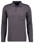 Ragman Softknit Easy Care Mini Jacquard Design Poloshirt Mocca