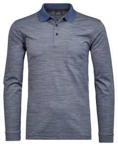 Ragman Softknit Easy Care Space Dyed Polo Marine Melange