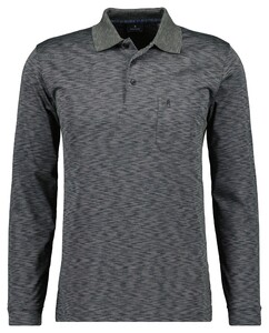 Ragman Softknit Easy Care Space Dyed Polo Slate Melange