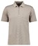 Ragman Softknit Fine Duo Line Zip Collar Polo Beige