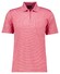 Ragman Softknit Fine Duo Line Zip Collar Polo Bright Red Melange