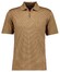 Ragman Softknit Fine Duo Line Zip Collar Polo Chestnut