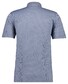Ragman Softknit Fine Jacquard Pattern Polo Duivenblauw