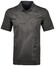 Ragman Softknit Fine Jacquard Pattern Polo Grijs Melange