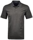 Ragman Softknit Fine Jacquard Pattern Polo Grijs Melange