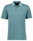 Ragman Softknit Fine Jacquard Pattern Polo Sage Green