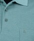 Ragman Softknit Fine Jacquard Pattern Polo Sage Green