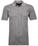 Ragman Softknit Fine Jacquard Pattern Polo Silver