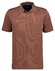 Ragman Softknit Fine Jacquard Pattern Polo Terra