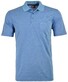Ragman Softknit Fine Stripe Easy Care Polo Aqua