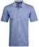 Ragman Softknit Fine Stripe Easy Care Polo Blauw