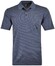 Ragman Softknit Fine Stripe Easy Care Polo Dark Azure