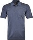 Ragman Softknit Fine Stripe Easy Care Polo Dark Azure