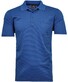 Ragman Softknit Fine Stripe Easy Care Polo Dark Blue Melange