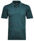 Ragman Softknit Fine Stripe Easy Care Polo Donker Blauwgroen