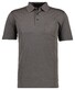 Ragman Softknit Fine Stripe Easy Care Polo Donker Taupe