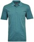 Ragman Softknit Fine Stripe Easy Care Polo Emerald