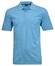 Ragman Softknit Fine Stripe Easy Care Polo Ibiza Blue
