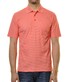 Ragman Softknit Fine Stripe Easy Care Polo Light Strawberry