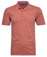 Ragman Softknit Fine Stripe Easy Care Polo Melon