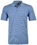 Ragman Softknit Fine Stripe Easy Care Polo Midden Blauw