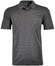Ragman Softknit Fine Stripe Easy Care Poloshirt Anthracite Grey