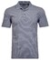 Ragman Softknit Fine Stripe Easy Care Poloshirt Pigeon Blue