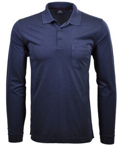 Ragman Softknit Polo Fineline Dark Azure